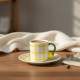 Coffee Cup and Saucer Set - 6 Pcs